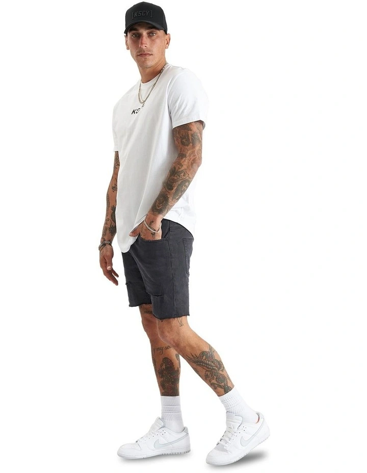 Tustin Dual Curved Tee in White image 5