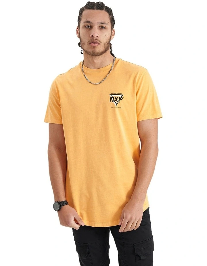 Alliance Dual Curved T-shirt in Pigment Mock Orange image 2