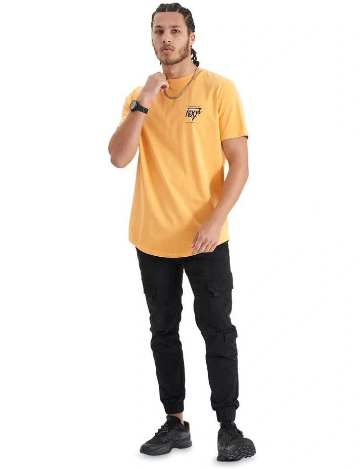 Alliance Dual Curved T-shirt in Pigment Mock Orange image 4