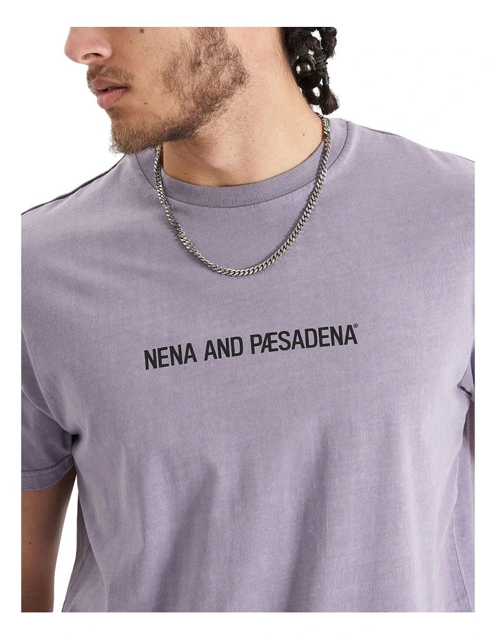 Nena & Pasadena Friction Dual Curved T-shirt In Pigment Purple Ash | MYER