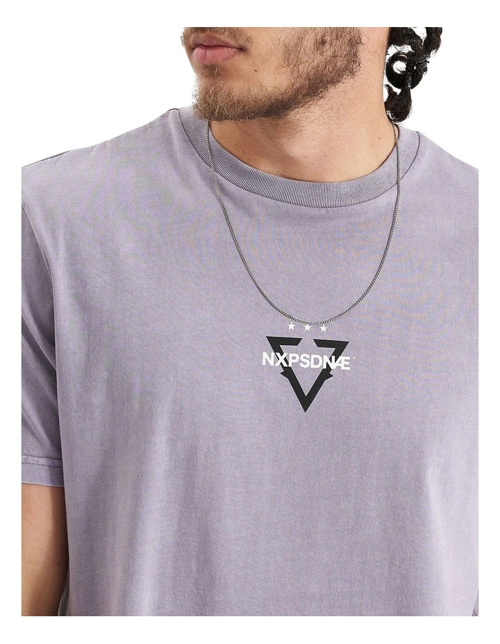 Nena & Pasadena Hunter Dual Curved Tee in Pigment Purple Ash | MYER