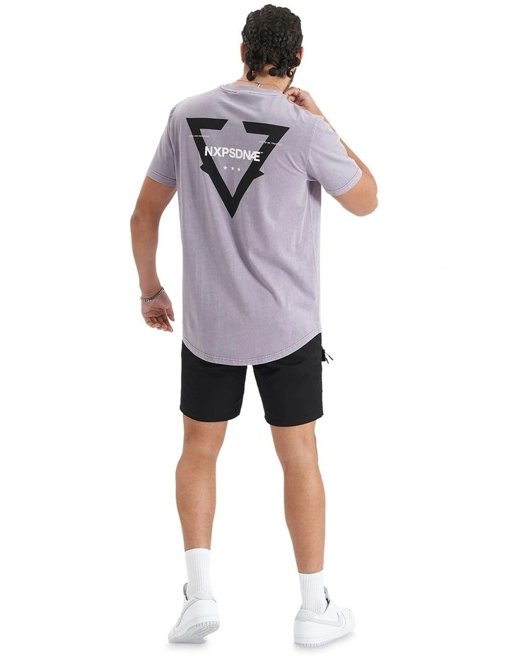 Nena & Pasadena Hunter Dual Curved Tee in Pigment Purple Ash | MYER