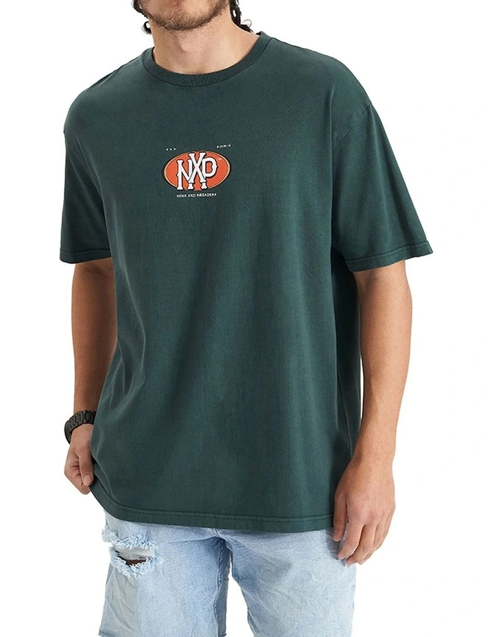 Profile Heavy Box Fit Tee in Grey image 1