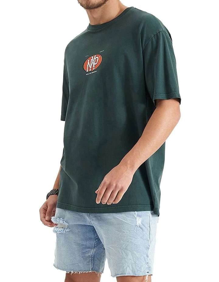 Profile Heavy Box Fit Tee in Grey image 3