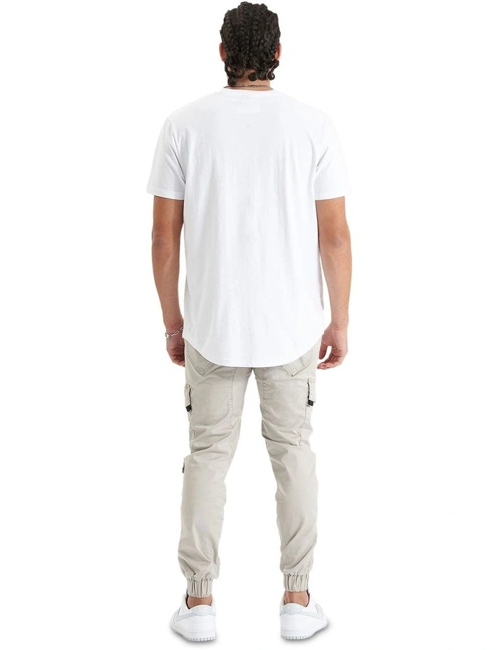 Blockade Dual Curved Tee in Optical White image 6