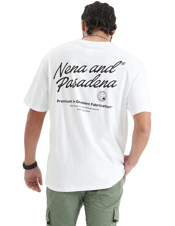 Bouncer Heavy Box Fit Tee in Optical White image 1