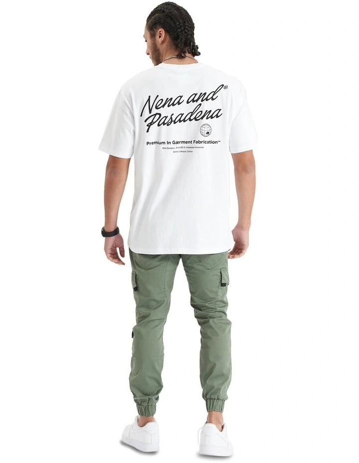 Bouncer Heavy Box Fit Tee in Optical White image 6