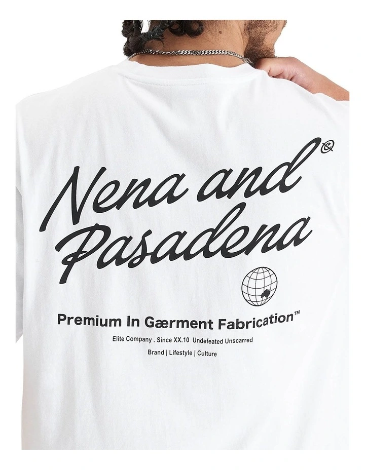 Bouncer Heavy Box Fit Tee in Optical White image 7