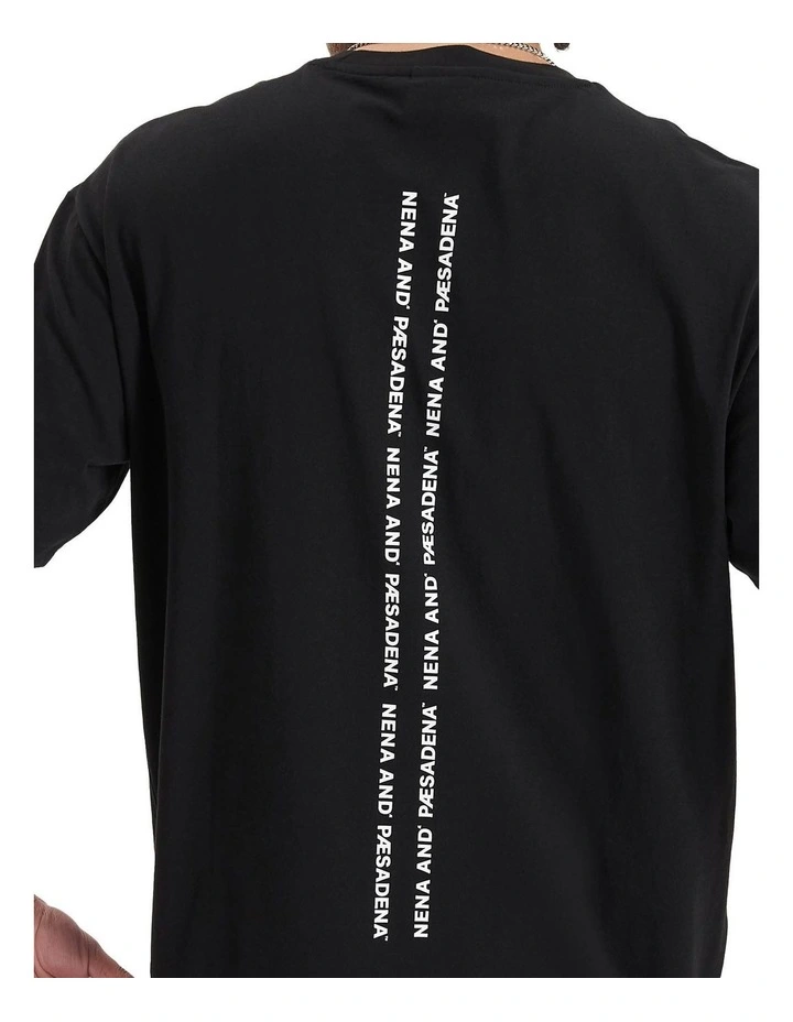 Compound Heavy Box Fit Tee in Jet Black image 4