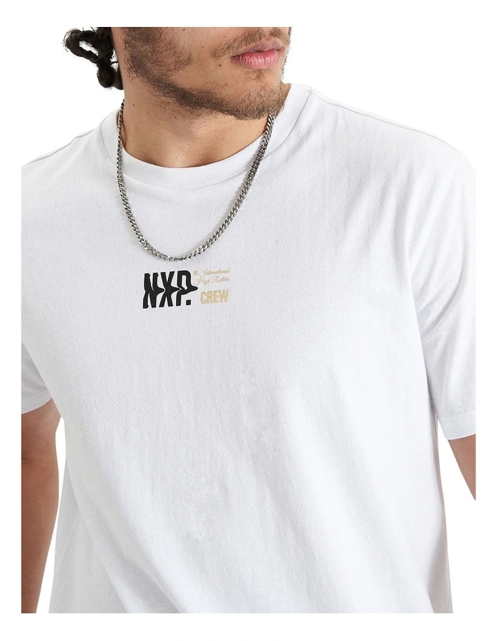 Endplate Dual Curved Tee in Optical White image 4