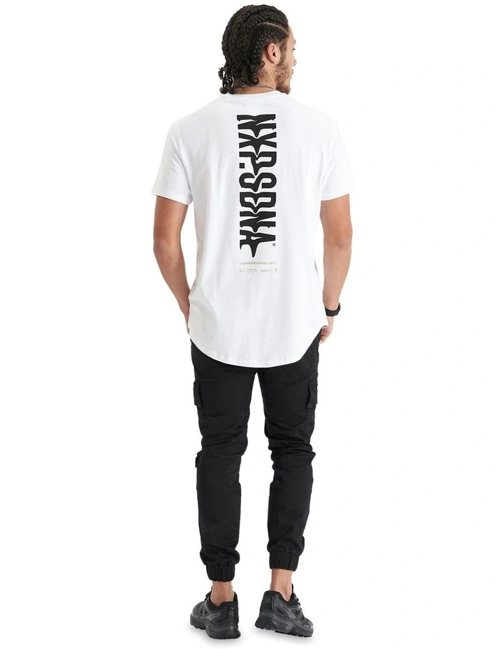 Endplate Dual Curved Tee in Optical White image 6
