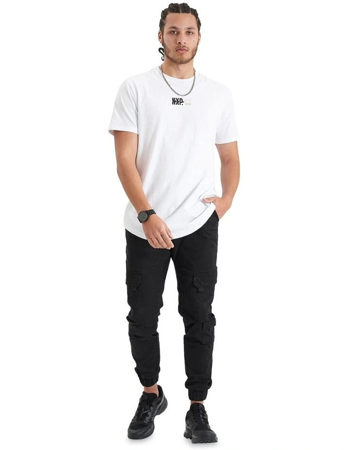 Endplate Dual Curved Tee in Optical White image 7