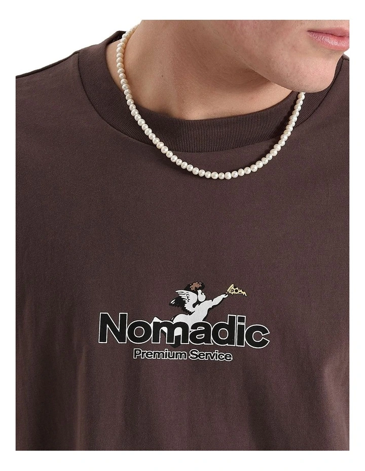 Catania Oversized Tee in Hot Fudge image 4