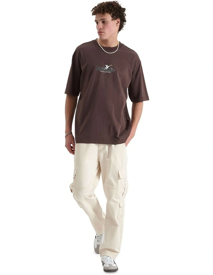 Catania Oversized Tee in Hot Fudge image 5