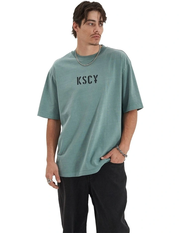 Schism Heavy Oversized Tee in Pigment Trellis image 2