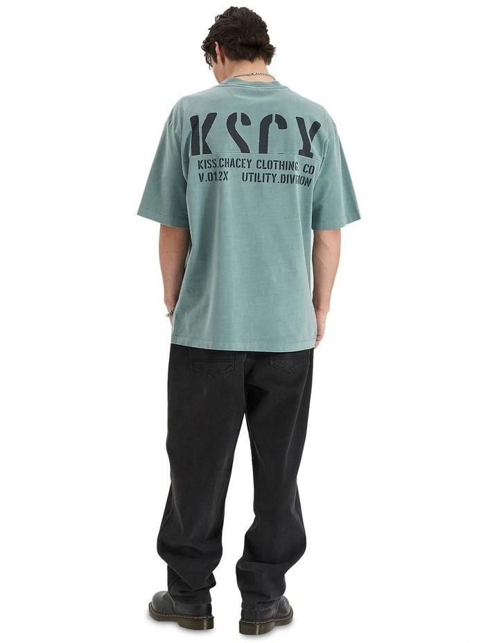 Schism Heavy Oversized Tee in Pigment Trellis image 4