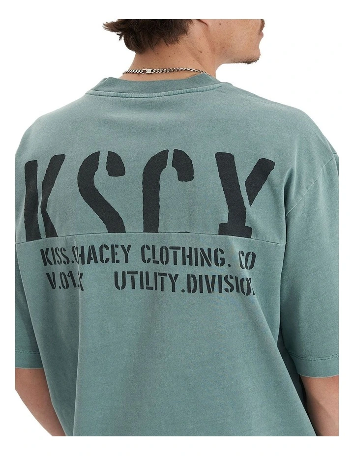 Schism Heavy Oversized Tee in Pigment Trellis image 6