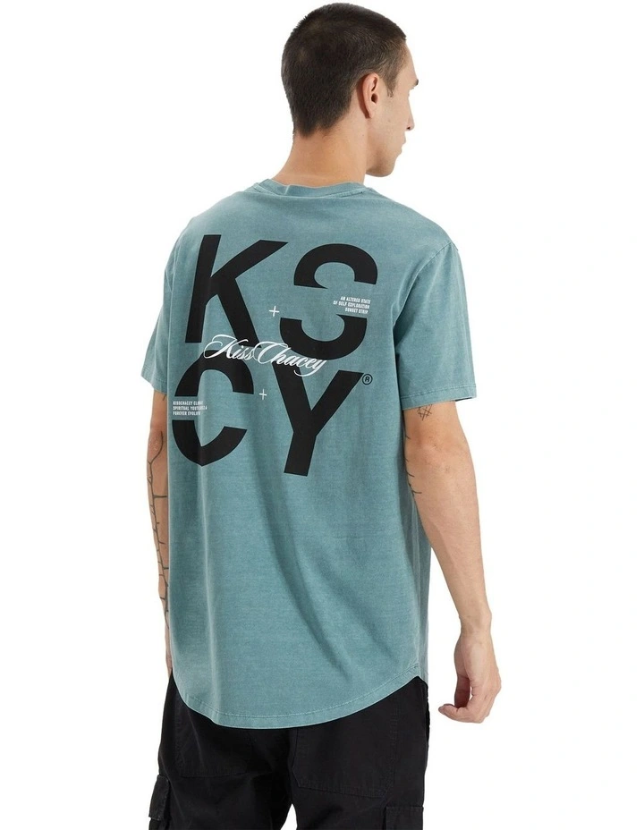 Ferron Dual Curved Tee in Pigment Trellis image 1