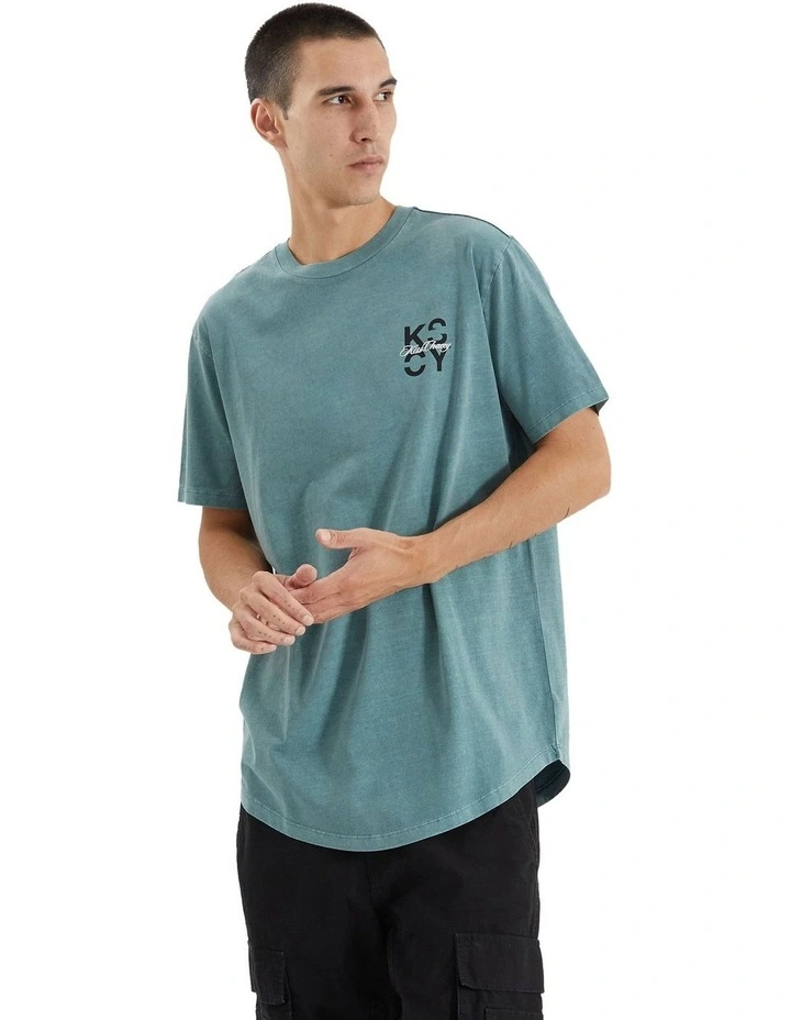 Ferron Dual Curved Tee in Pigment Trellis image 2