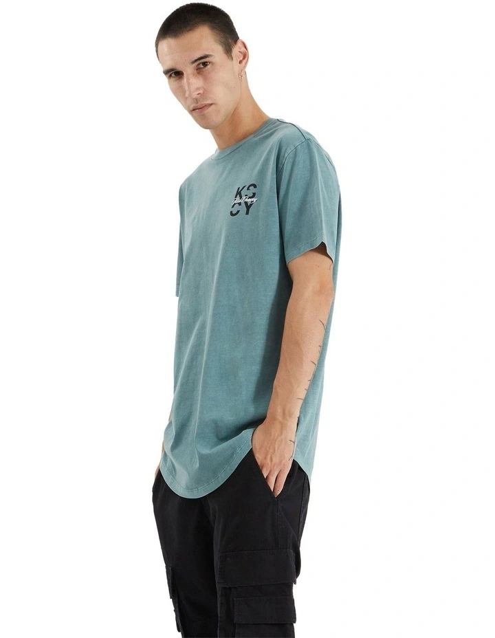 Ferron Dual Curved Tee in Pigment Trellis image 3