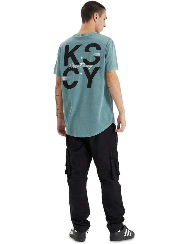 Ferron Dual Curved Tee in Pigment Trellis image 4