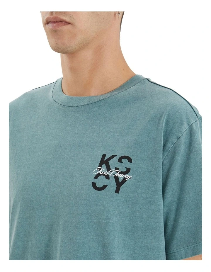 Ferron Dual Curved Tee in Pigment Trellis image 6