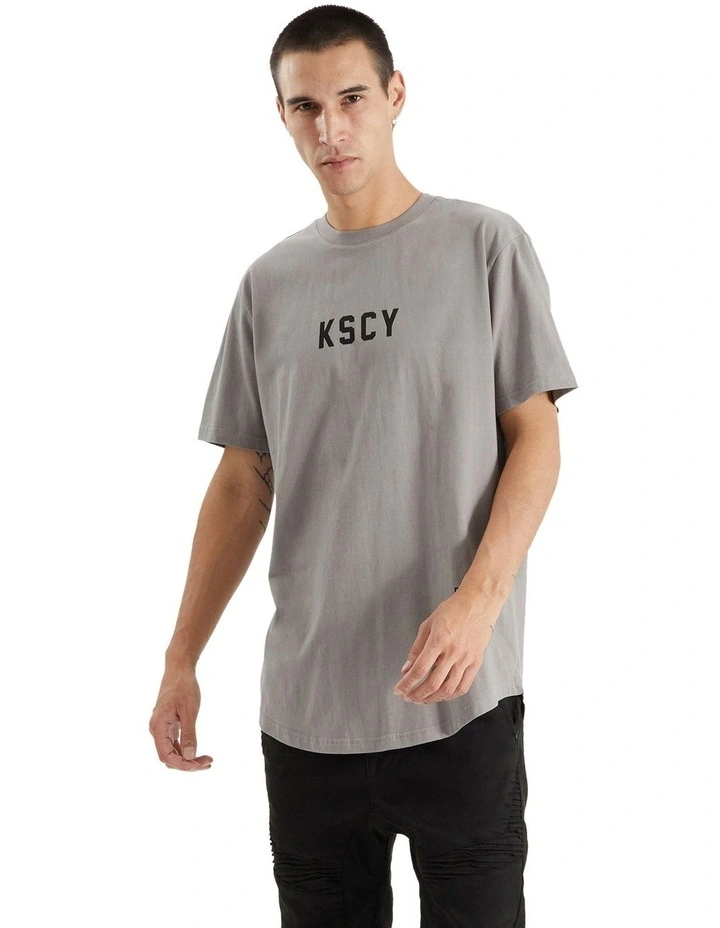 Fairplay Dual Curved Tee in Grey image 1