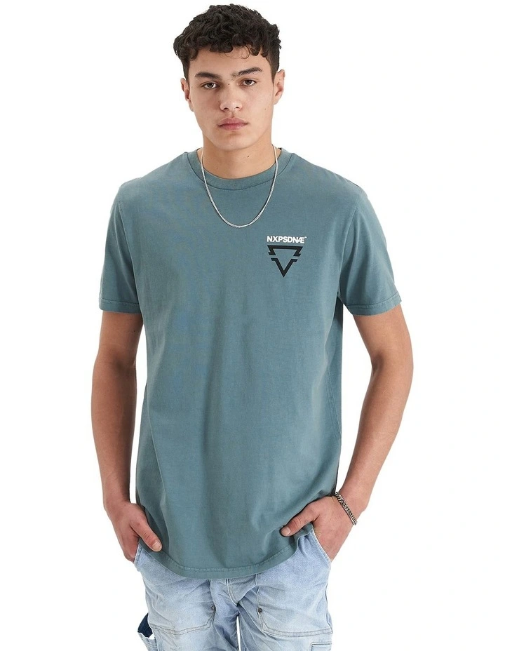 Nena & Pasadena Mullion Dual Curved Tee in Blue | MYER