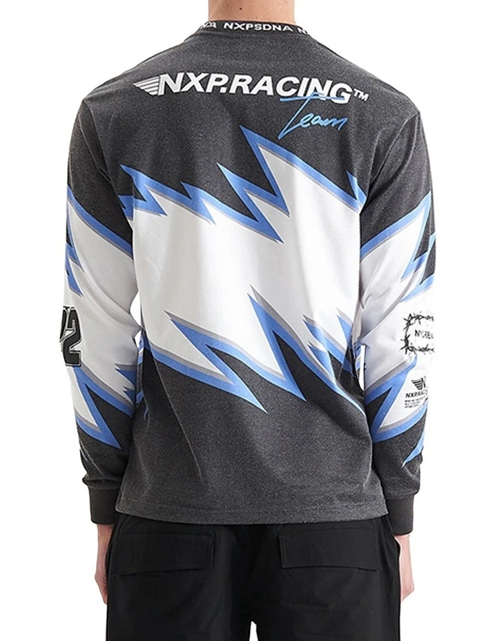 Paradigm Heavy Relaxed Long Sleeve Tee in Moto Print image 2