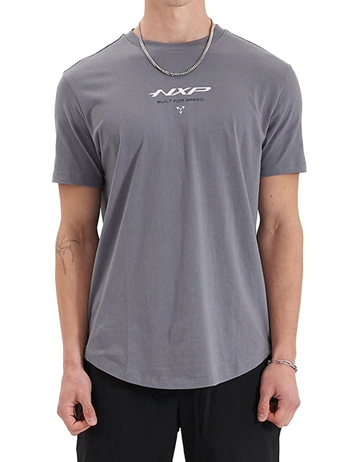 Nena & Pasadena Column Dual Curved Tee in Steel Grey | MYER