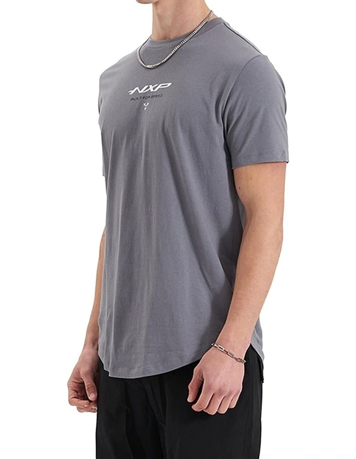 Nena & Pasadena Column Dual Curved Tee In Steel Grey | MYER