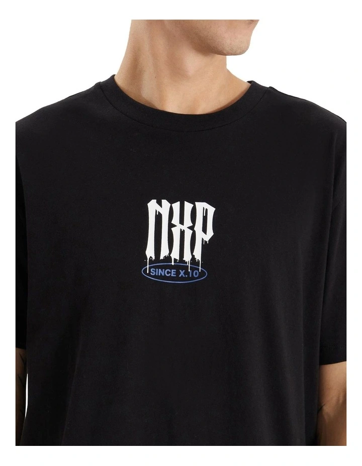 Tryley Dual Curved Tee in Jet Black image 3