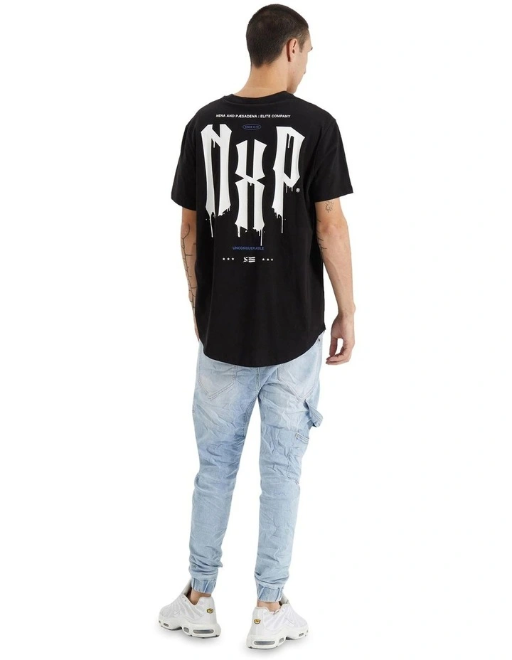 Tryley Dual Curved Tee in Jet Black image 5