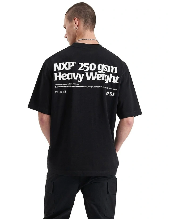 Core Line Heavy Oversized Tee in Jet Black image 1