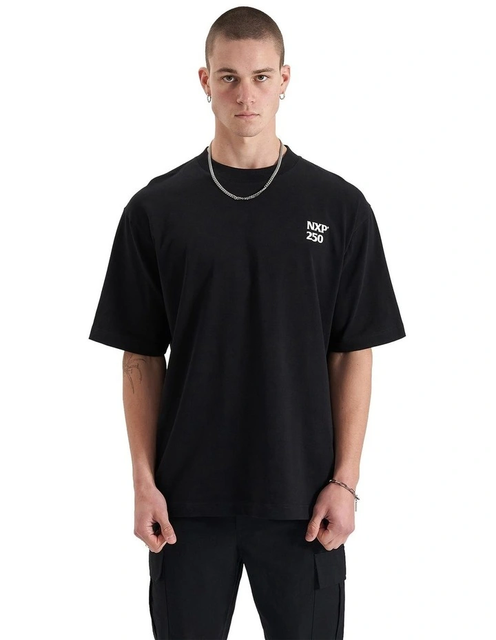 Core Line Heavy Oversized Tee in Jet Black image 3
