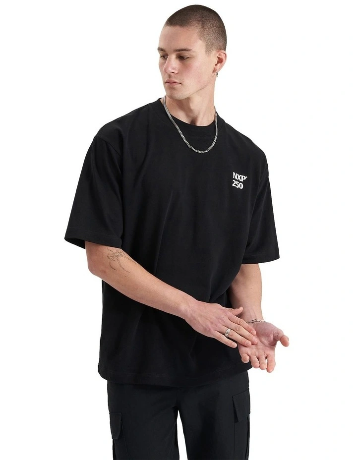 Core Line Heavy Oversized Tee in Jet Black image 5