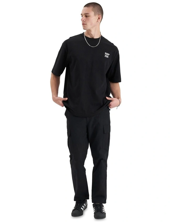 Core Line Heavy Oversized Tee in Jet Black image 7