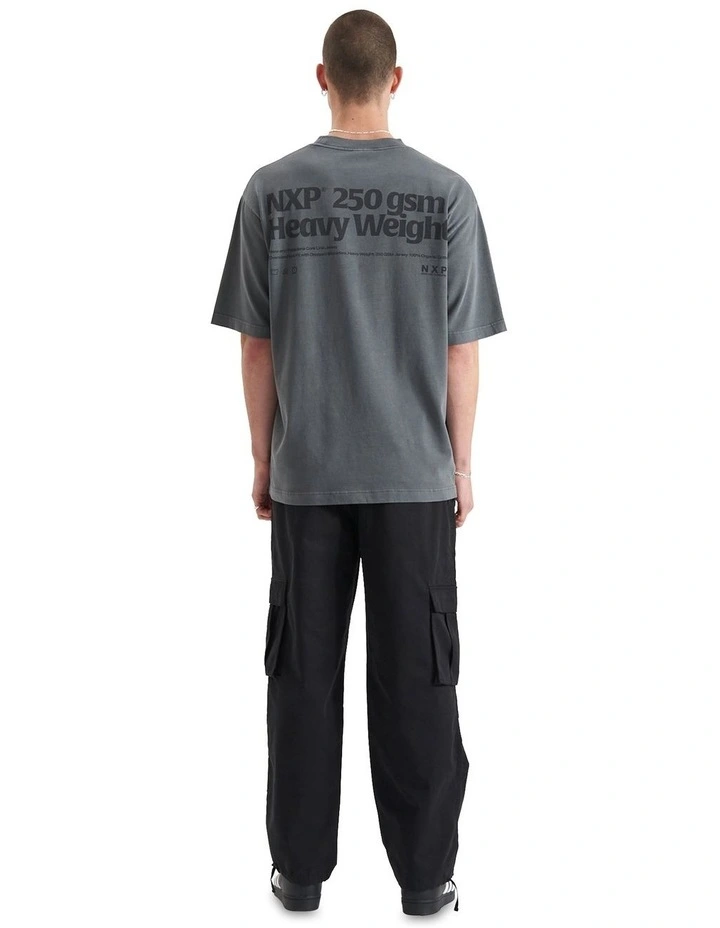 Core Line Heavy Oversized Tee in Pigment Charcoal image 4