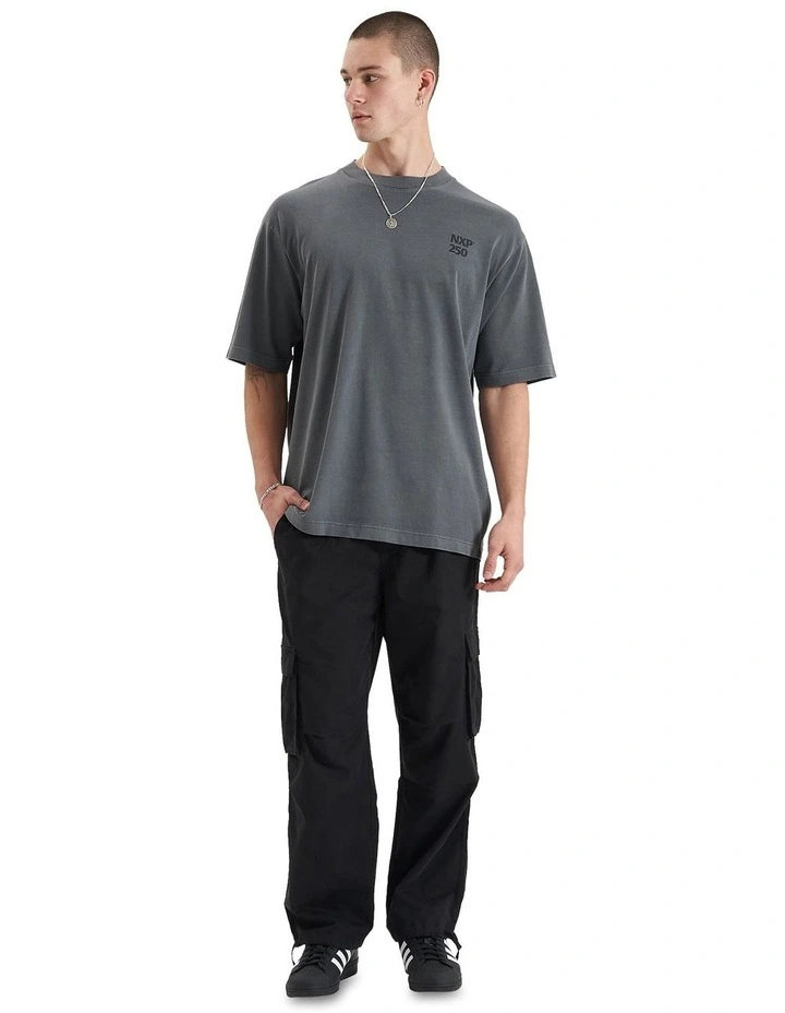 Core Line Heavy Oversized Tee in Pigment Charcoal image 5