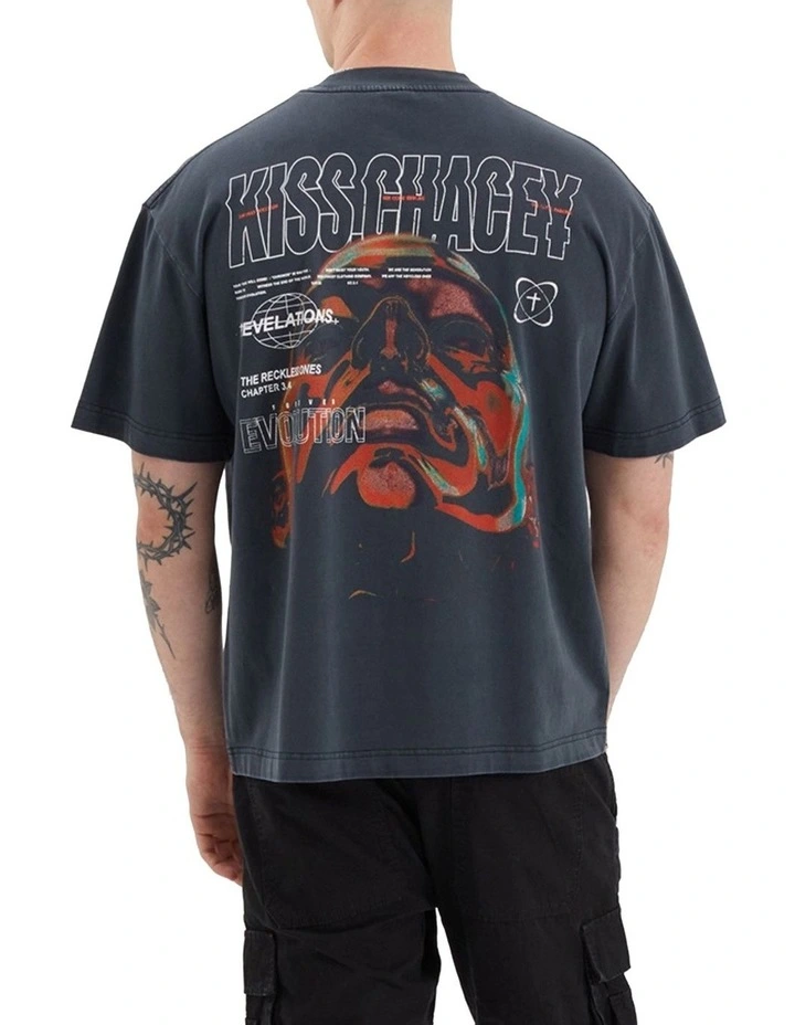 Revelation Street Tee in Pigment Anthracite B image 2