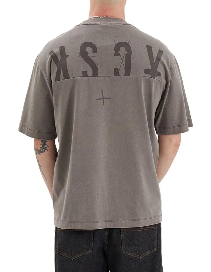 West Oversized Tee in Pigment Iron image 2