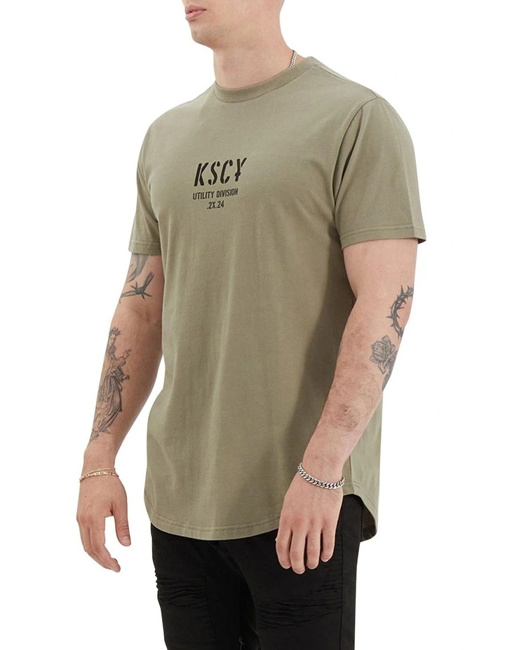 Amery Tee in Khaki/Black image 2