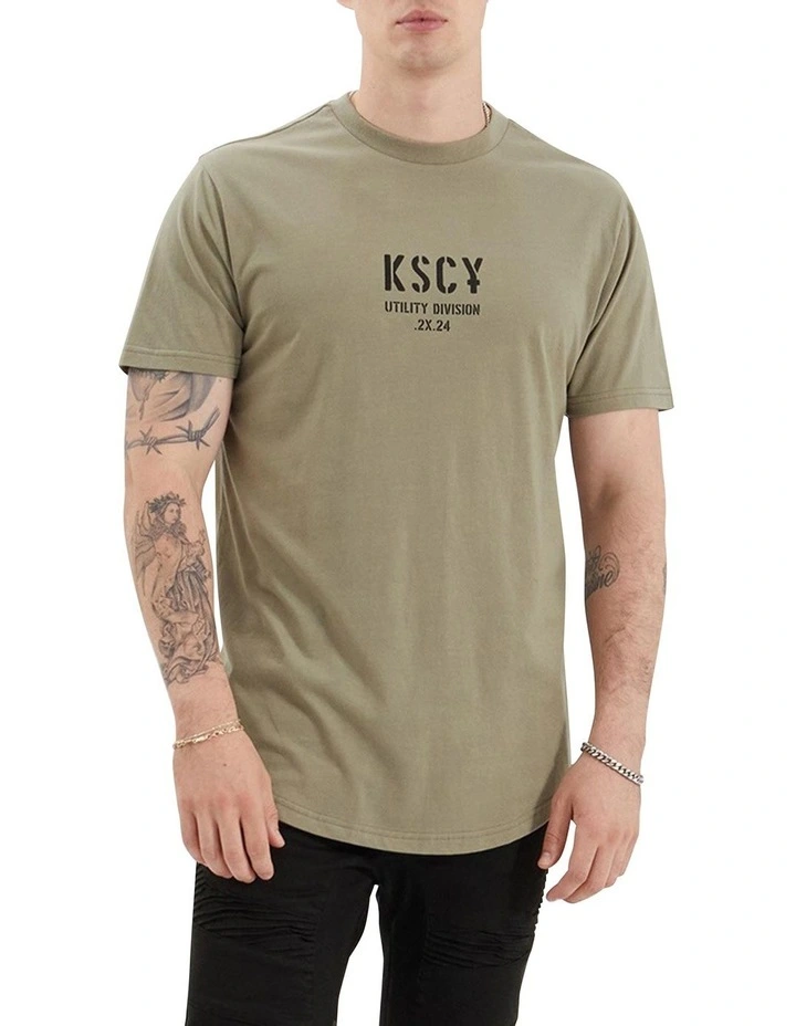 Amery Tee in Khaki/Black image 3