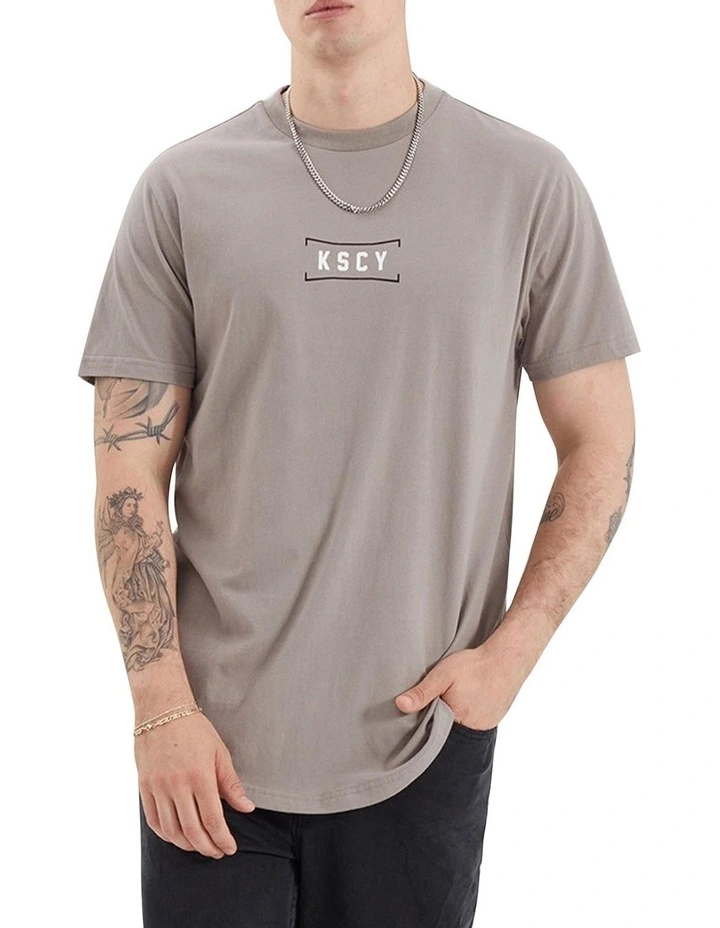 Peipus Dual Curved Tee in Driftwood image 3