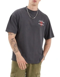 Volta Street Tee in Pigment Asphalt