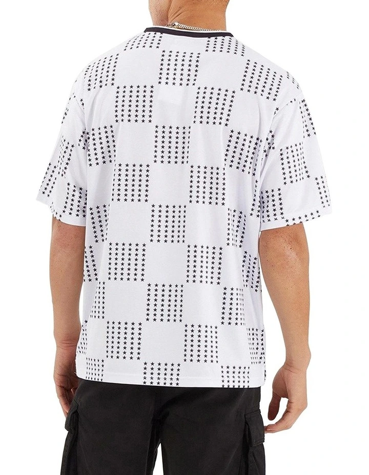 Division Football Jersey in Black/White Check image 2