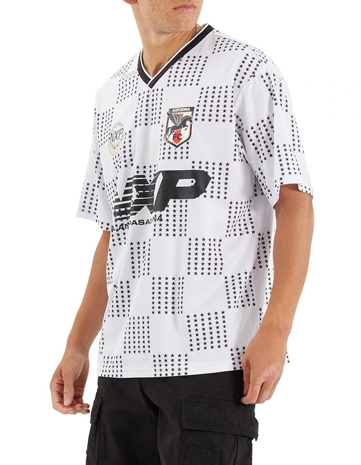 Division Football Jersey in Black/White Check image 3