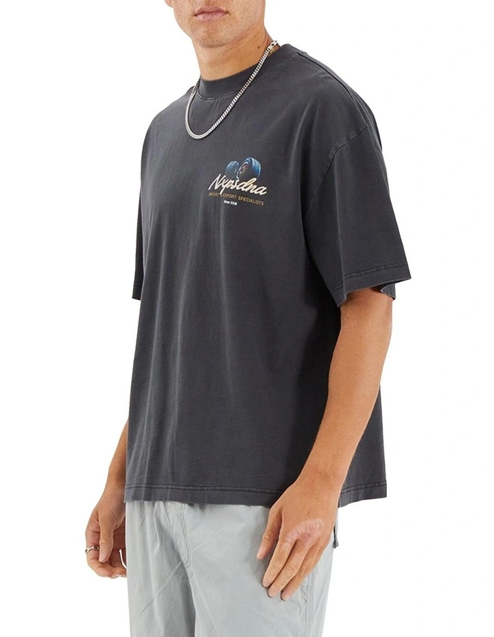Quadrant Street Tee in Black image 3