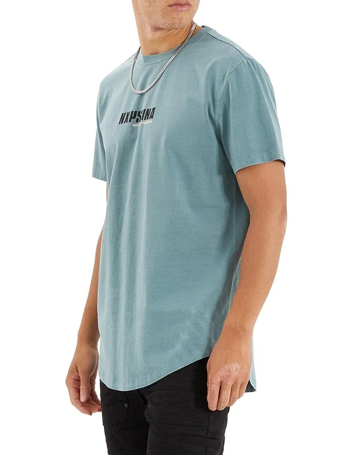 Ether Dual Curved Tee in Blue image 3