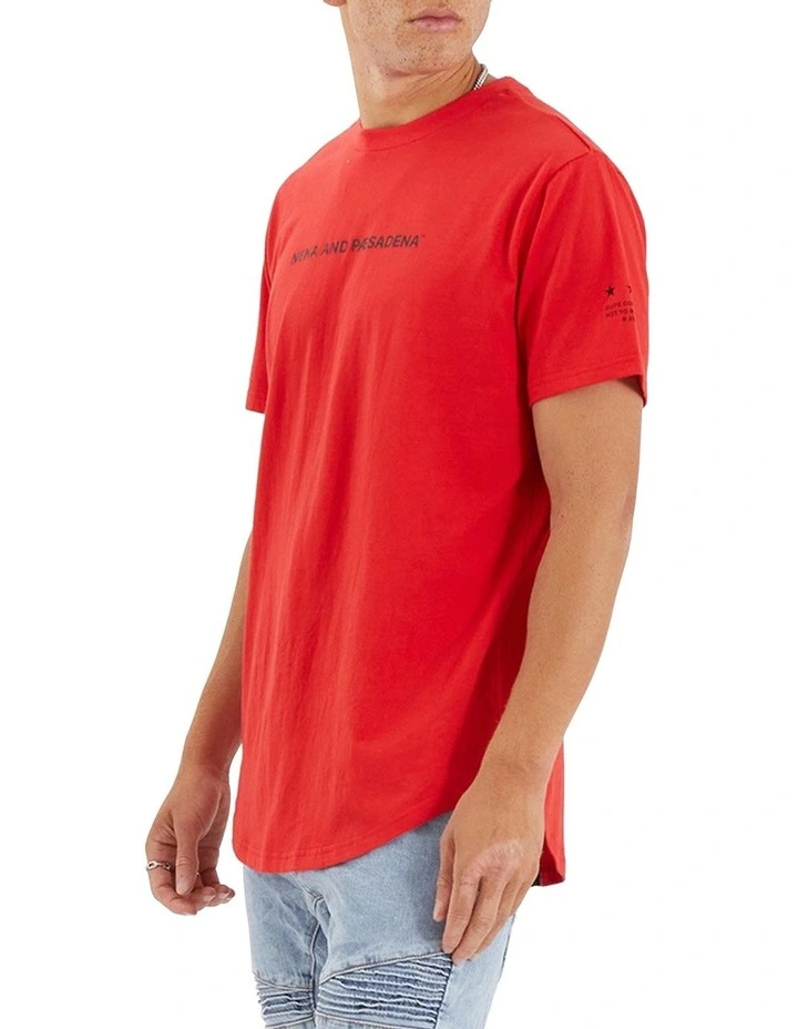 Extension Dual Curved Tee in Red image 3
